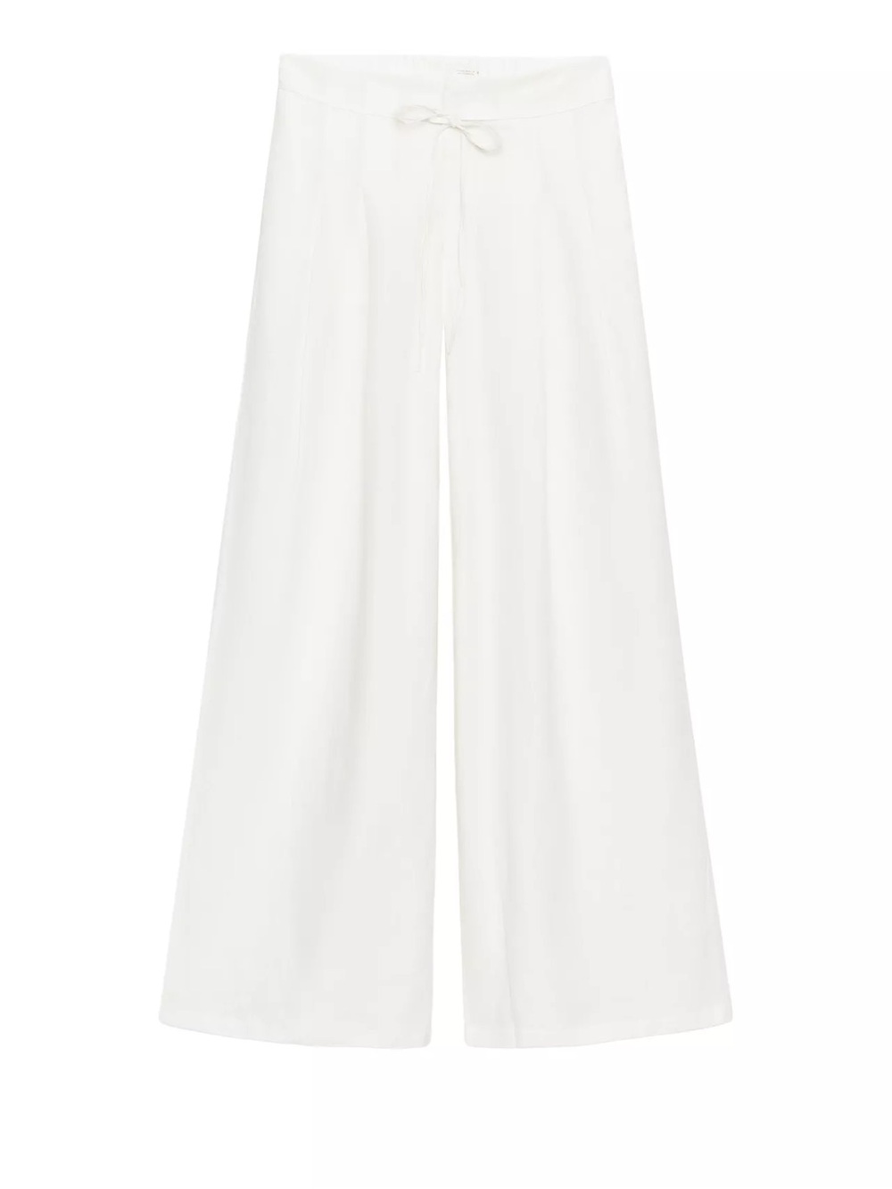 NWT Zara Wide Leg Pleated Linen Pants White / Size Women’s Small